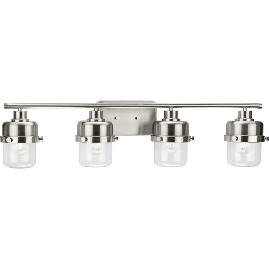Beckner Four-Light Clear Glass Bath Light - Image 4