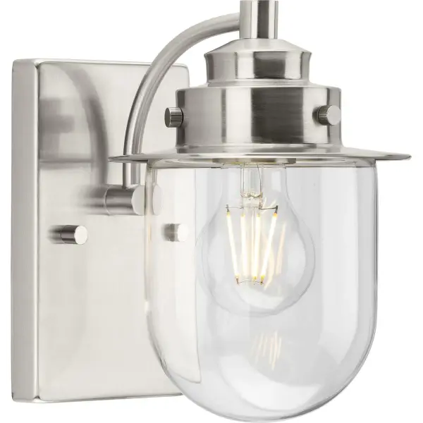 Northlake One-Light Clear Glass Bath Light - Image 2