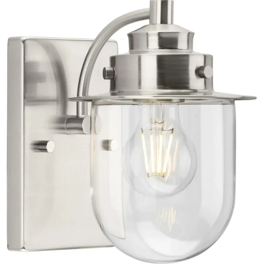 Northlake One-Light Clear Glass Bath Light - Image 2