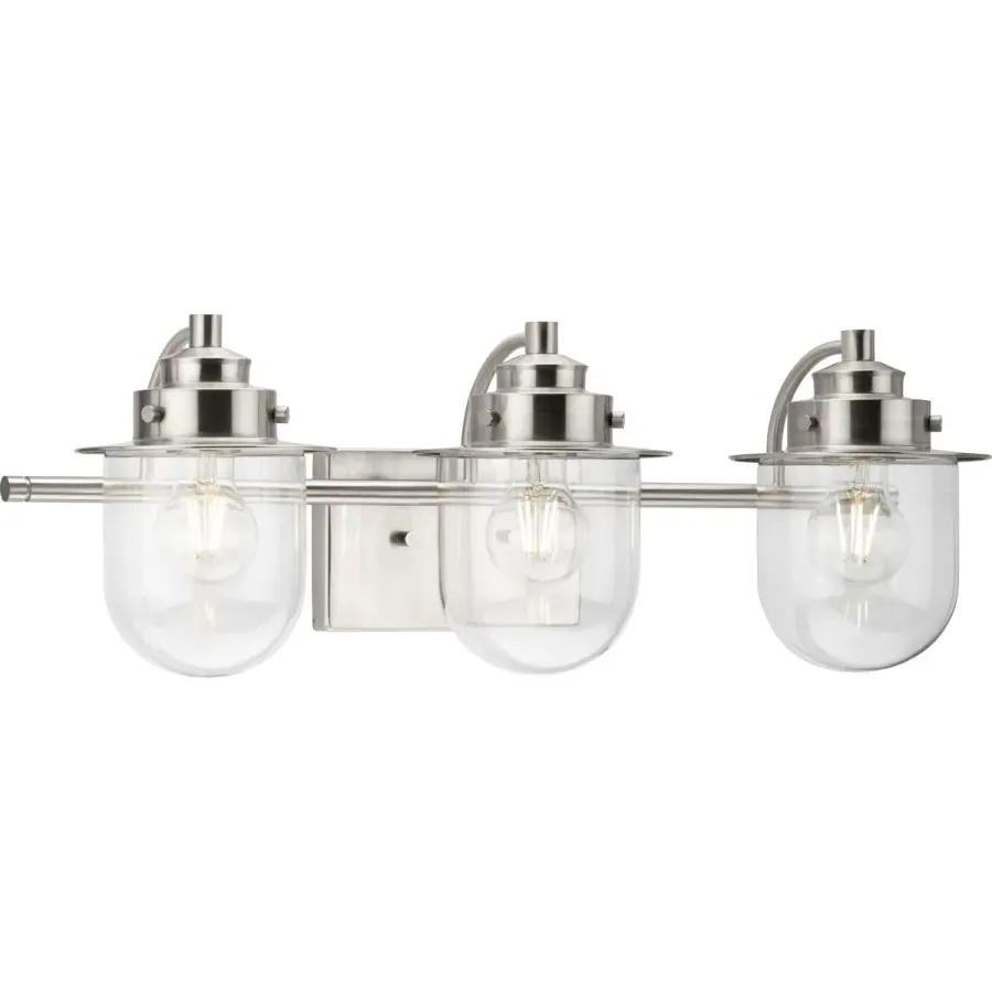 Northlake Three-Light Clear Glass Bath Light - Image 2