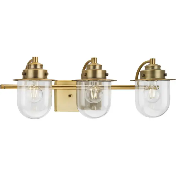 Northlake Three-Light Clear Glass Bath Light - Image 3