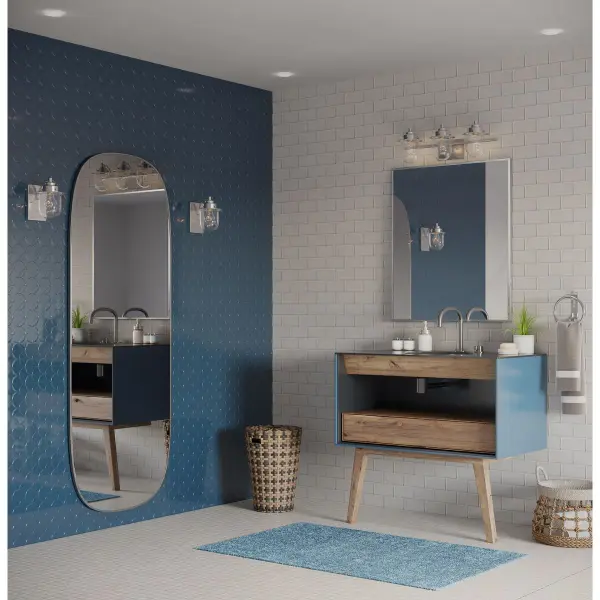 Northlake Three-Light Clear Glass Bath Light - Image 5