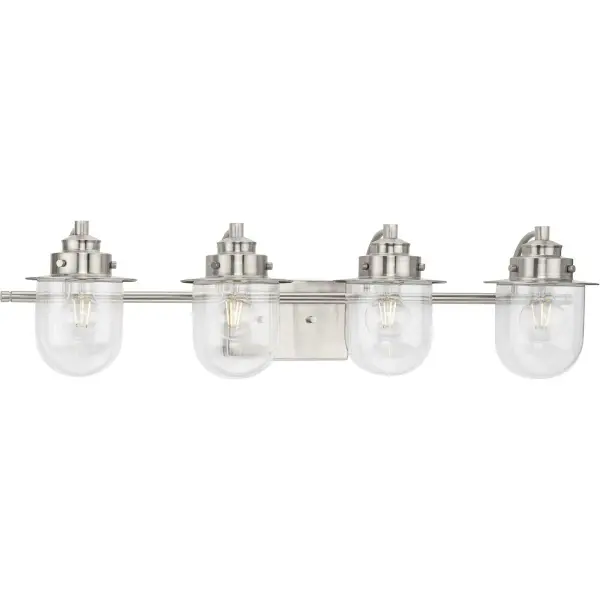 Northlake Four-Light Clear Glass Bath Light - Image 1