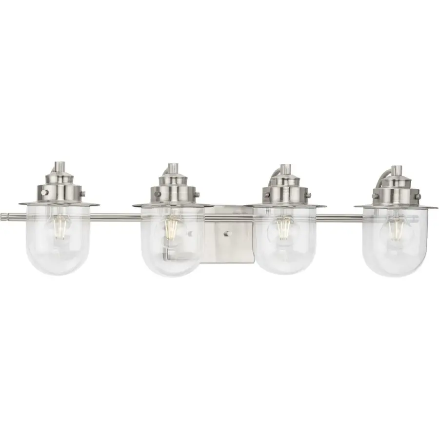 Northlake Four-Light Clear Glass Bath Light - Image 1
