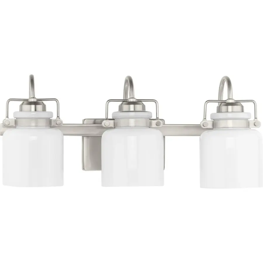 Fessler Three-Light Opal Glass Bath Light - Image 1