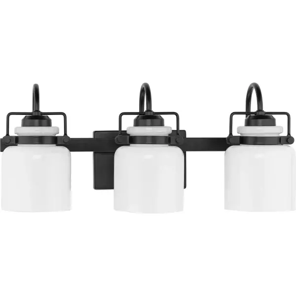 Fessler Three-Light Opal Glass Bath Light - Image 3
