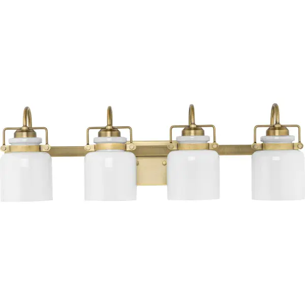 Fessler Four-Light Opal Glass Bath Light - Image 3