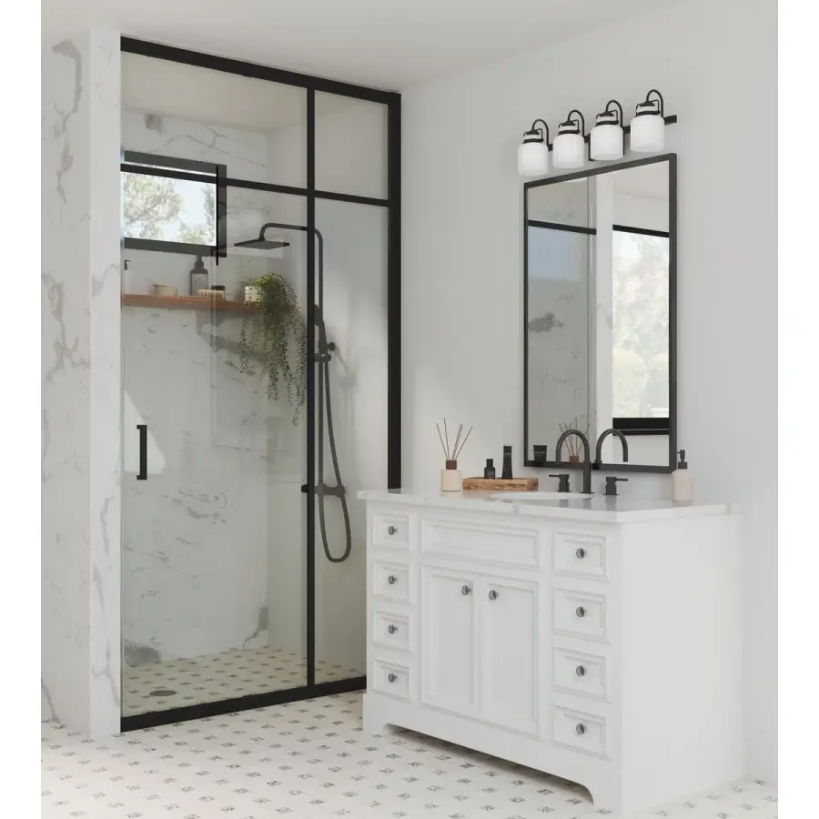 Fessler Four-Light Opal Glass Bath Light - Image 4
