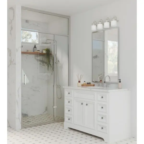 Fessler Four-Light Opal Glass Bath Light - Image 5