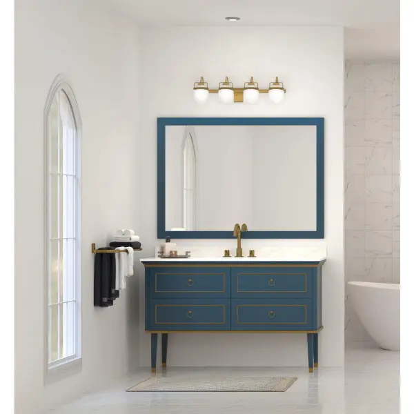 Fessler Four-Light Opal Glass Bath Light - Image 6