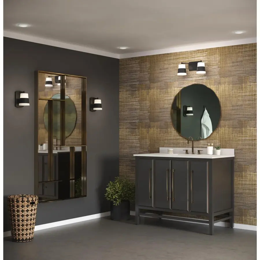 Haven One-Light Opal Glass Bath Light - Image 6
