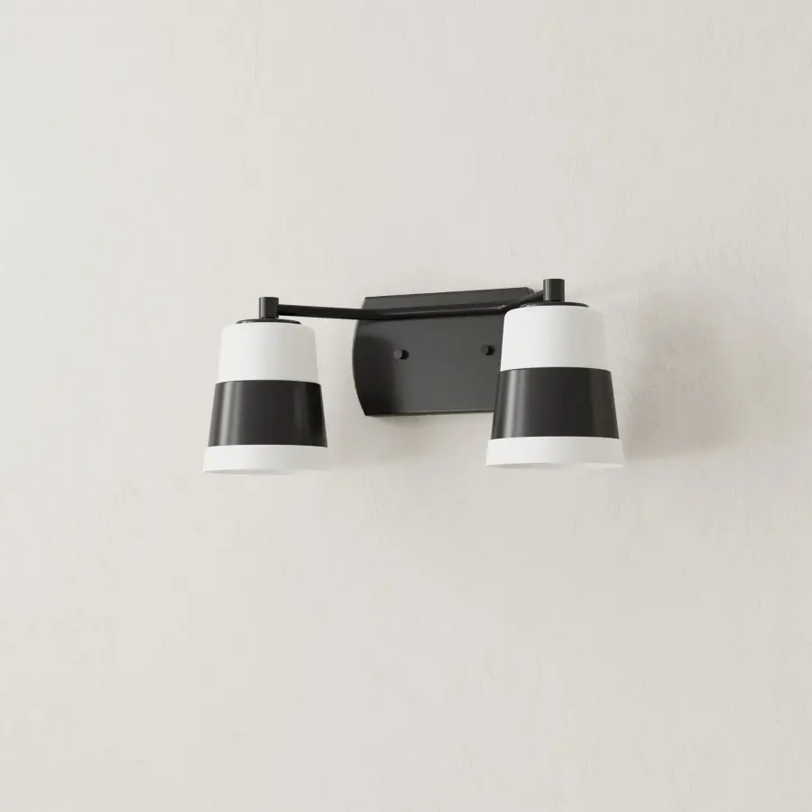 Haven Two-Light Opal Glass Bath Light - Image 1