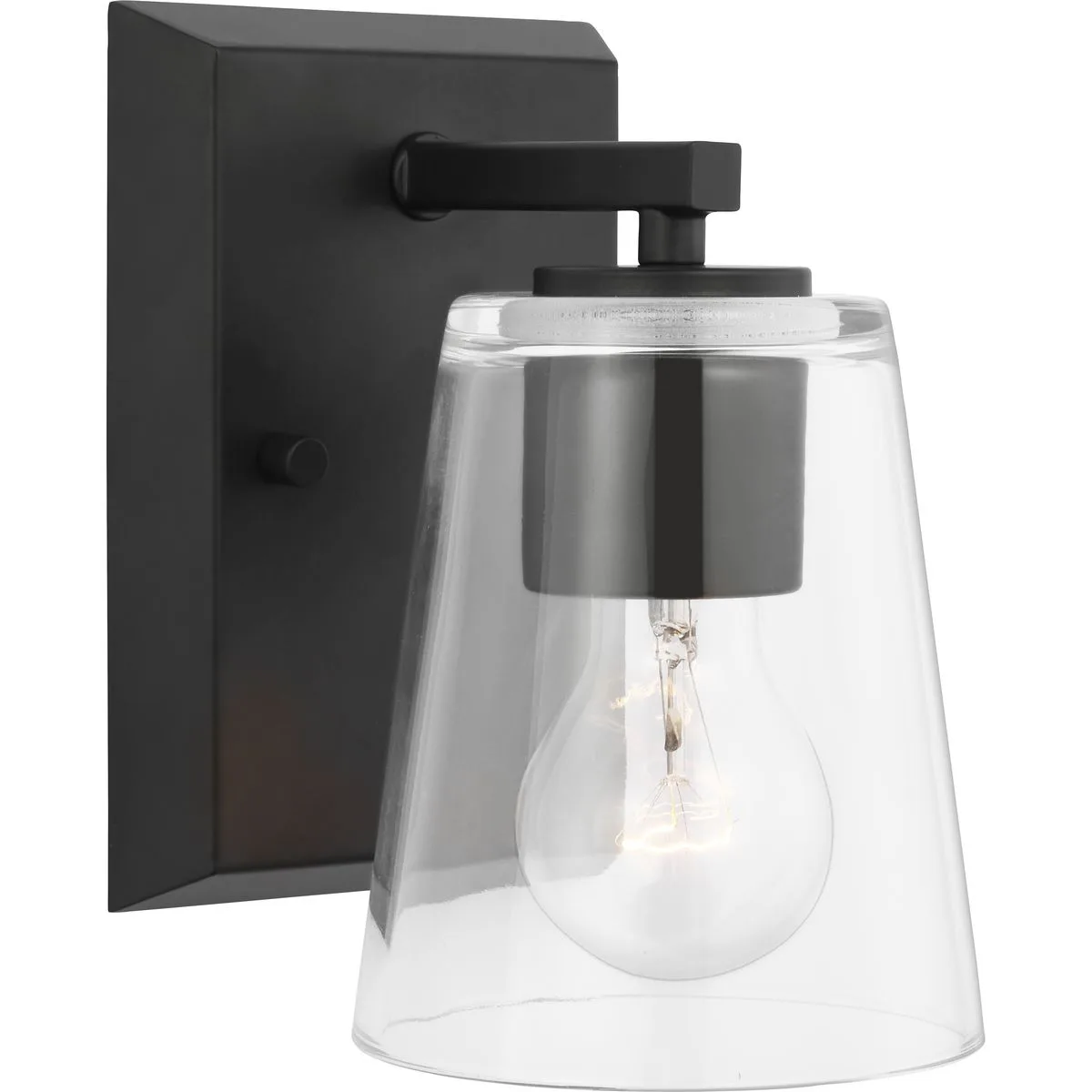 Vertex One-Light Clear Glass Bath Light