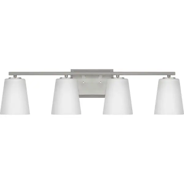 Vertex Four-Light Etched White Glass Bath Light - Image 2