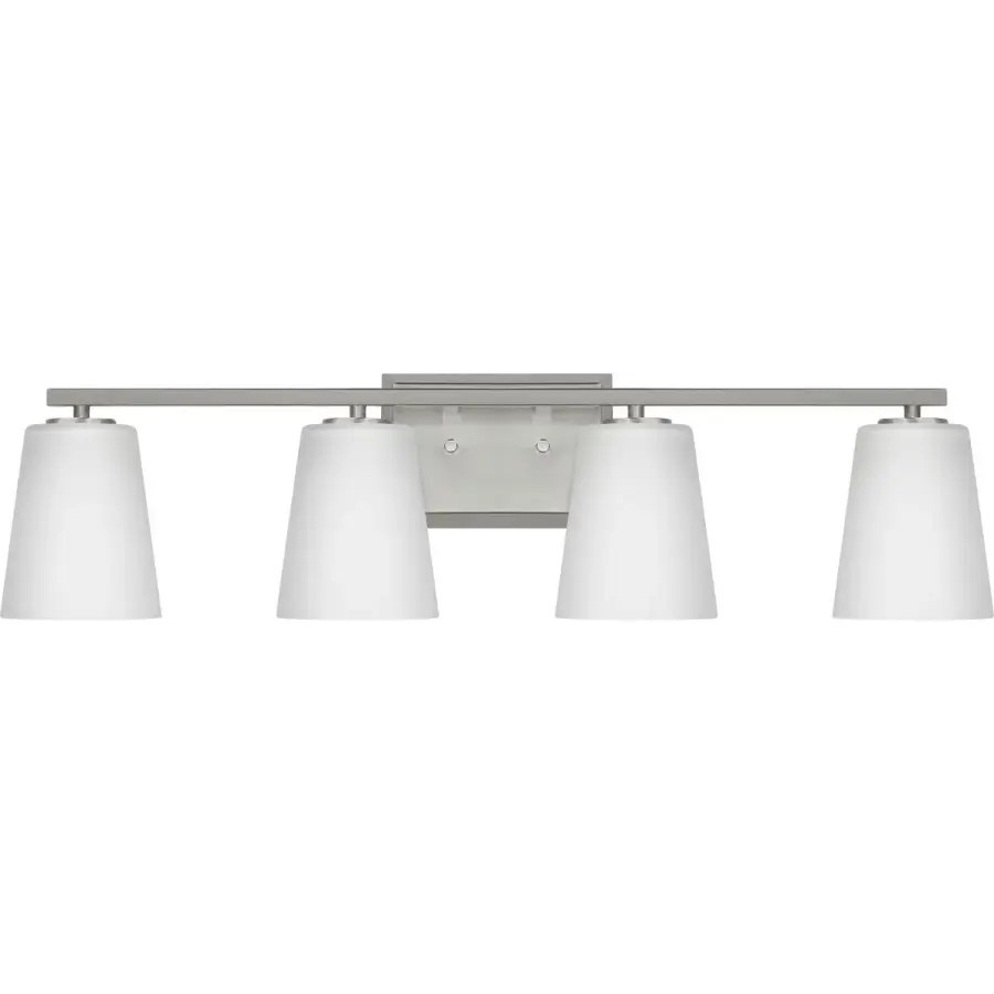 Vertex Four-Light Etched White Glass Bath Light - Image 2