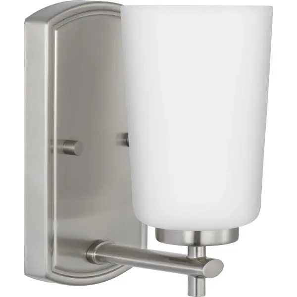 Adley One-Light Etched Opal Glass Bath Vanity Light - Image 1