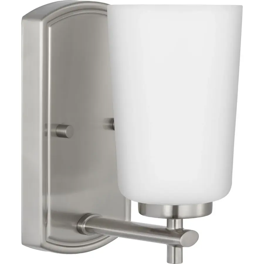 Adley One-Light Etched Opal Glass Bath Vanity Light - Image 1