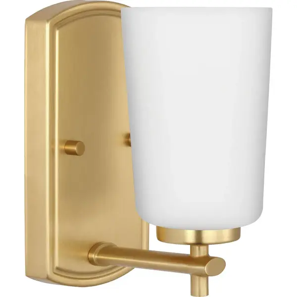 Adley One-Light Etched Opal Glass Bath Vanity Light - Image 2