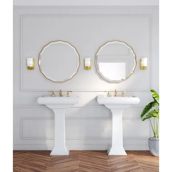 Adley One-Light Etched Opal Glass Bath Vanity Light - Image 5