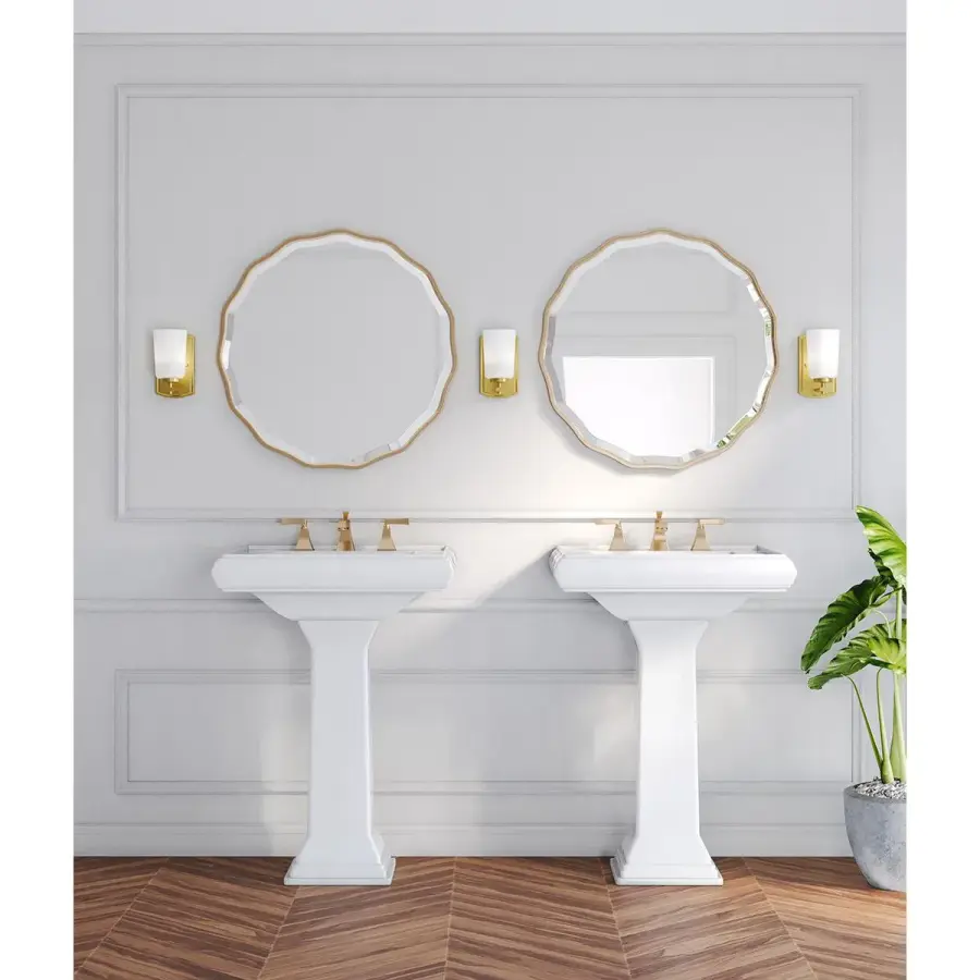Adley One-Light Etched Opal Glass Bath Vanity Light - Image 5