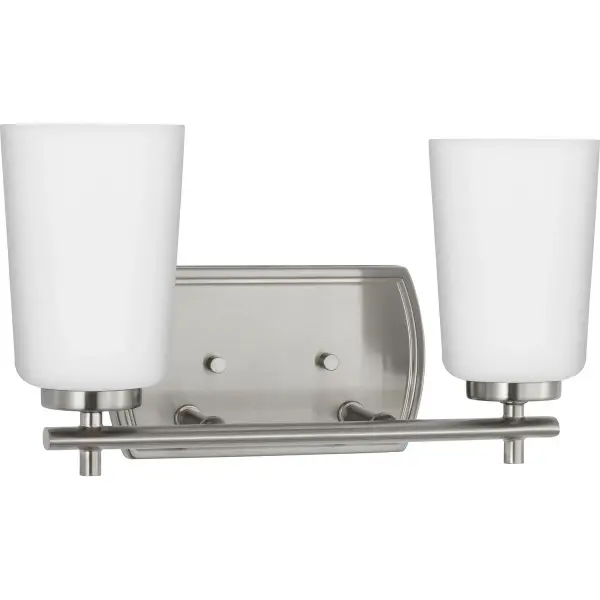 Adley Two-Light Etched Opal Glass Bath Vanity Light - Image 1