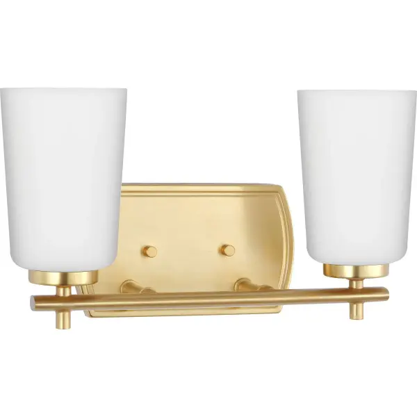 Adley Two-Light Etched Opal Glass Bath Vanity Light - Image 2