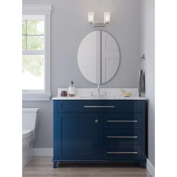 Adley Two-Light Etched Opal Glass Bath Vanity Light - Image 4