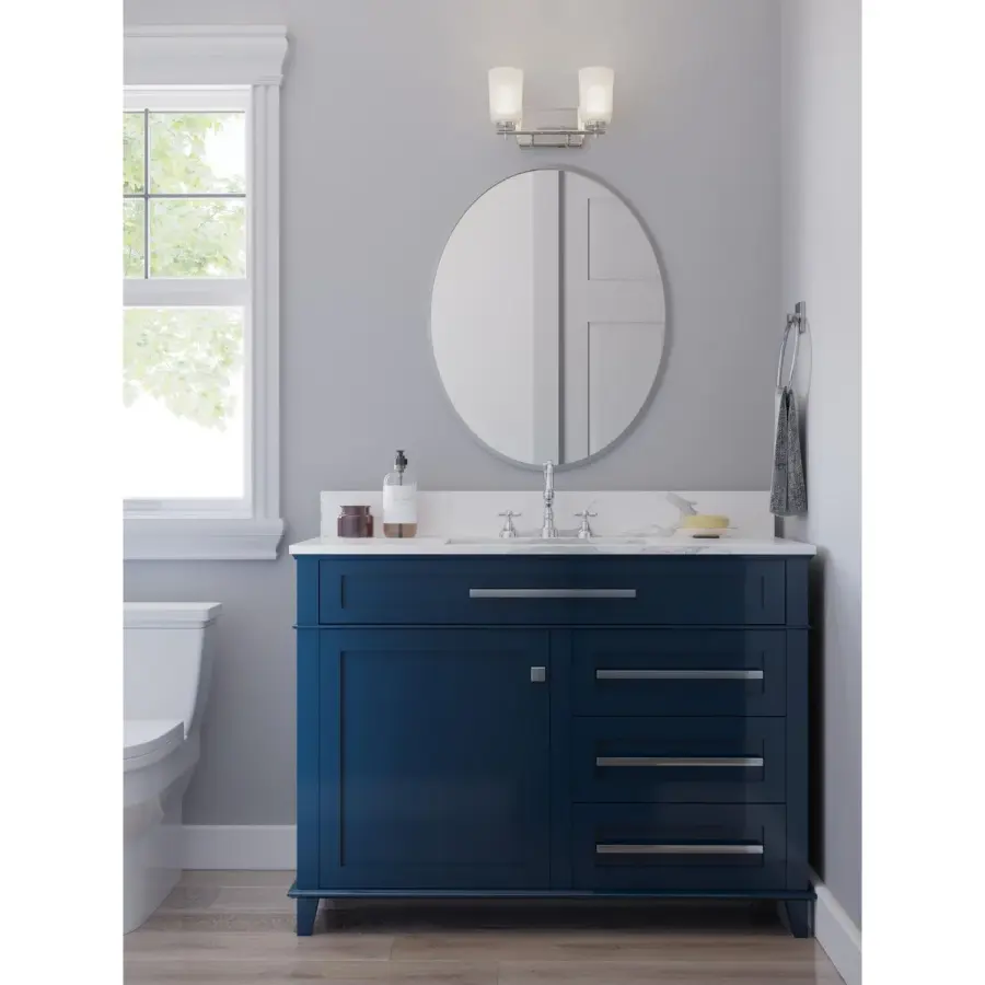 Adley Two-Light Etched Opal Glass Bath Vanity Light - Image 4