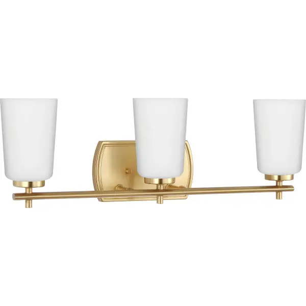 Adley Three-Light Etched Opal Glass Bath Vanity Light - Image 1