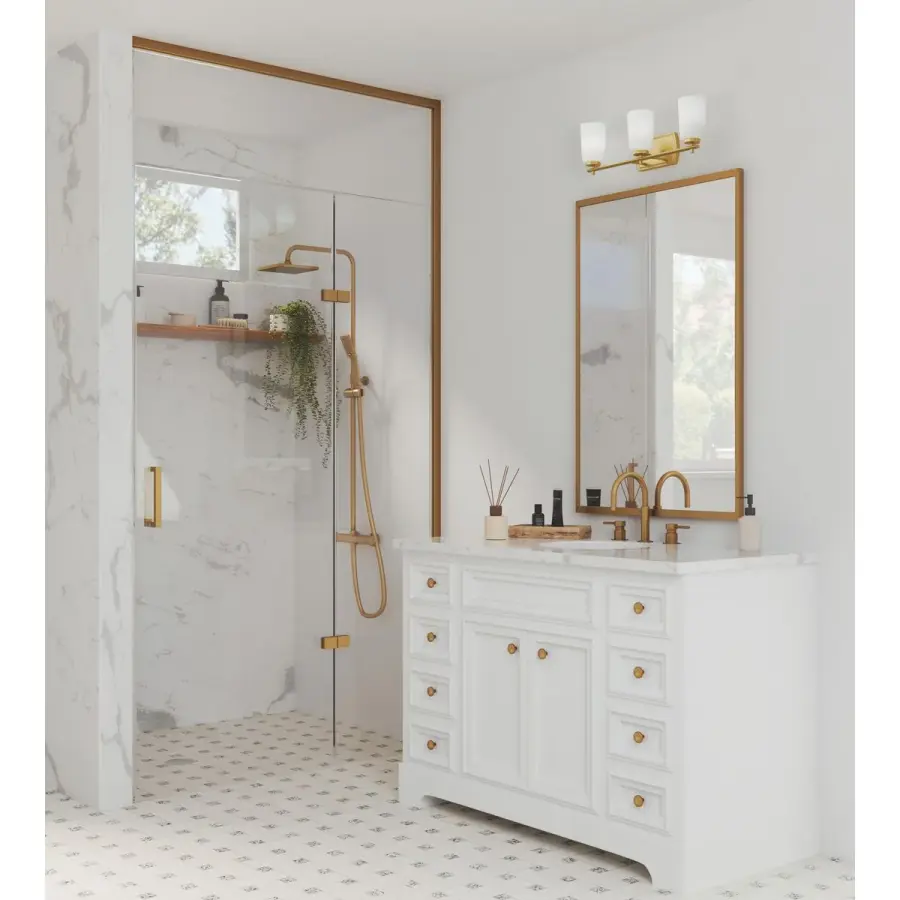 Adley Three-Light Etched Opal Glass Bath Vanity Light - Image 4