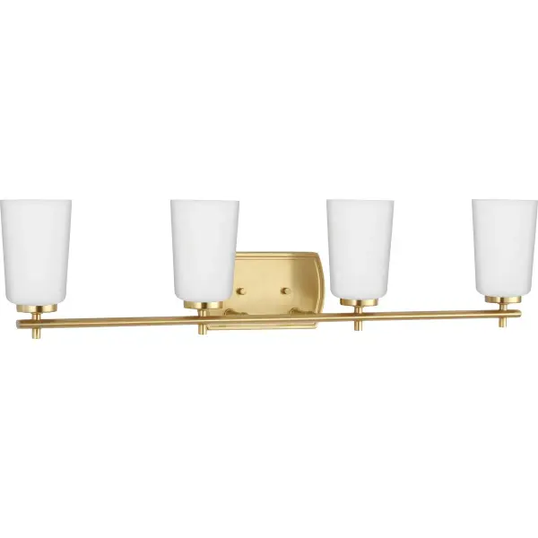 Adley Four-Light Etched Opal Glass Bath Vanity Light - Image 1