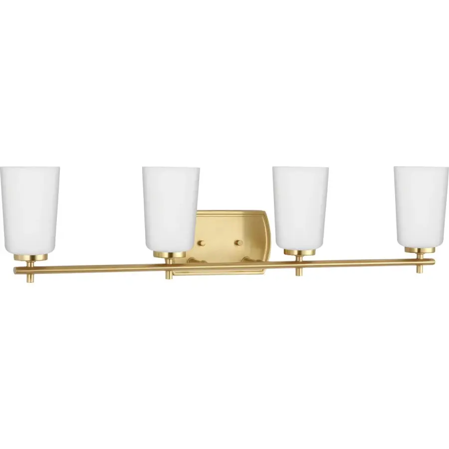 Adley Four-Light Etched Opal Glass Bath Vanity Light - Image 1