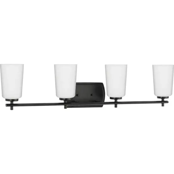 Adley Four-Light Etched Opal Glass Bath Vanity Light - Image 2