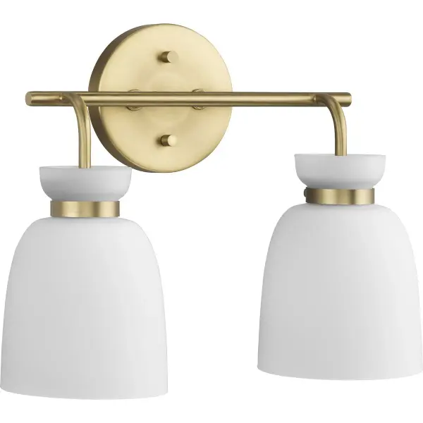 The Lexie two-light vanity fixture delivers contemporary elegance with its polished chrome finish and clean lines. Perfect for modern bathrooms, this versatile piece complements multiple design aesthetics while providing functional task lighting. - alternate view