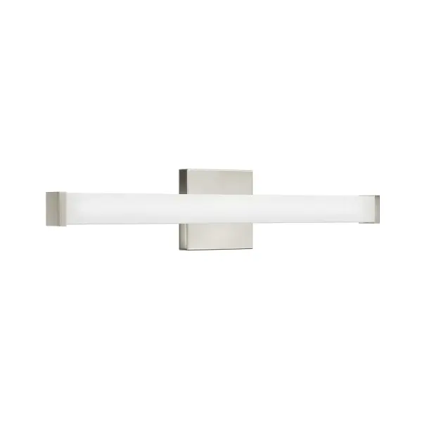 The Phase 6.1" LED vanity light delivers modern illumination in a compact profile. Title 20 and Title 24 compliant, this energy-efficient fixture provides reliable bathroom lighting with a sleek brushed nickel finish. - alternate view