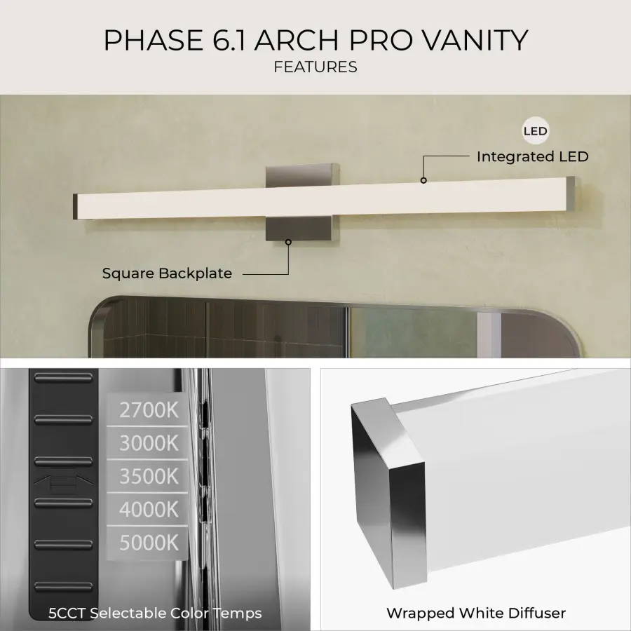 Phase 6.1" LED Bath & Vanity Light - Image 13