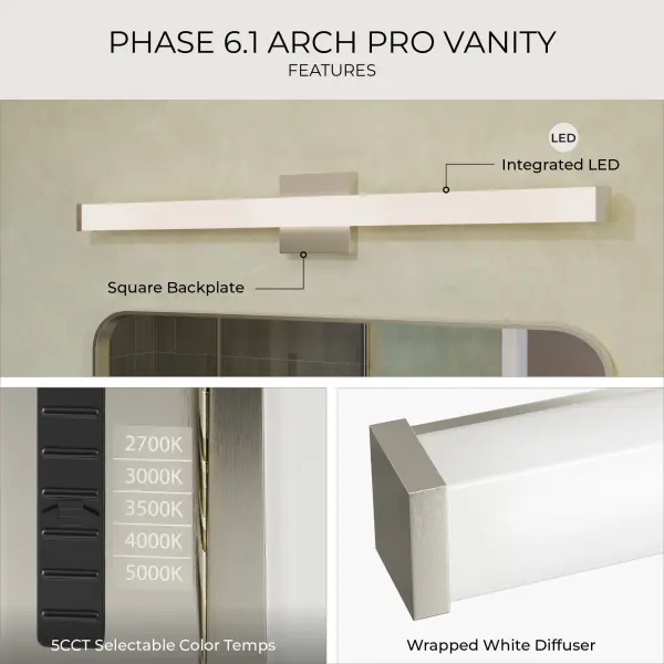 Phase 6.1" LED Bath & Vanity Light - Image 26