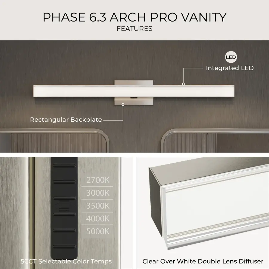 Phase 6.3" LED Bath & Vanity Light - Image 5