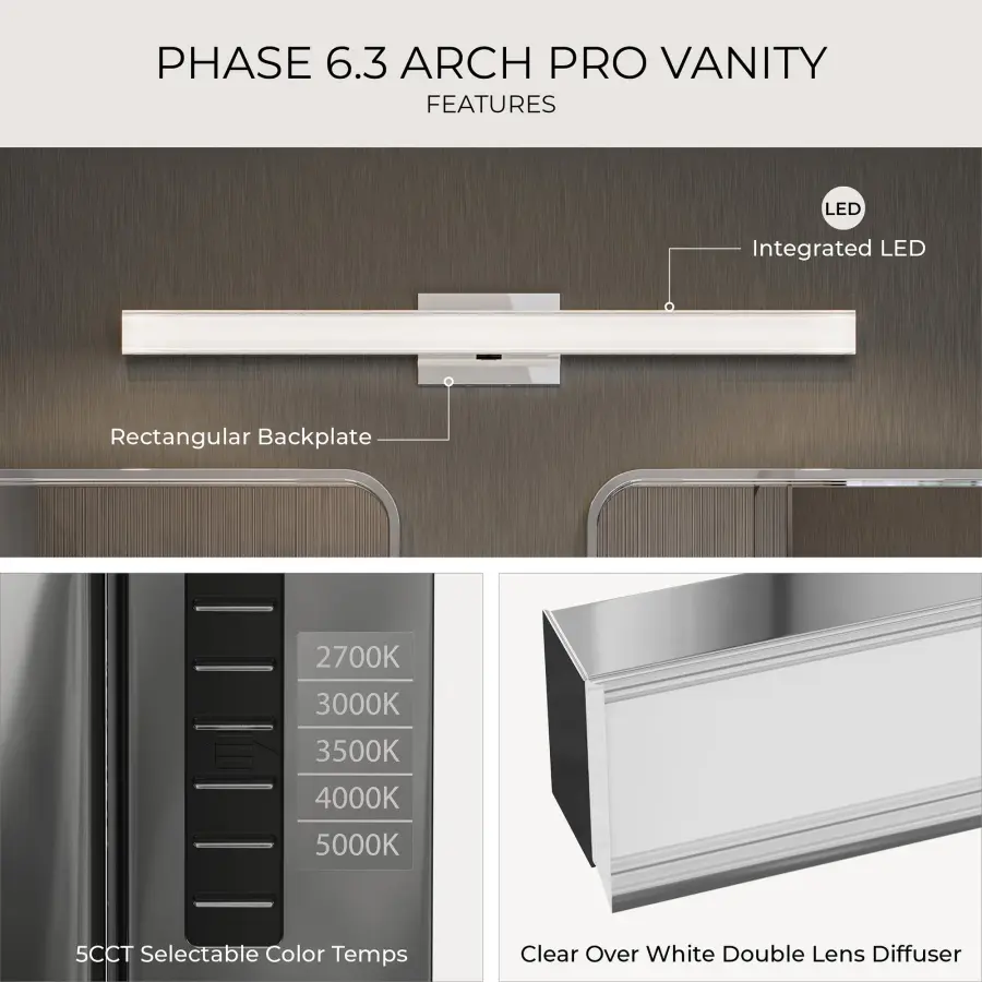 Phase 6.3" LED Bath & Vanity Light - Image 17