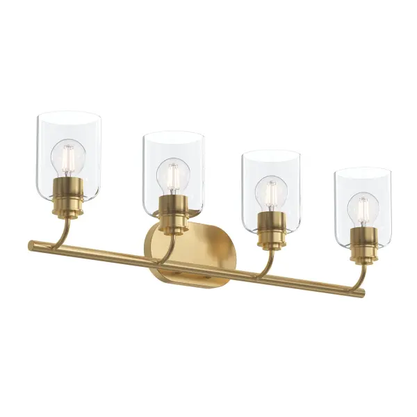 Elegant Four-Light Vanity Fixture with Transitional Appeal - Image 2