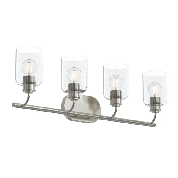 Elegant Four-Light Vanity Fixture with Transitional Appeal - Image 3