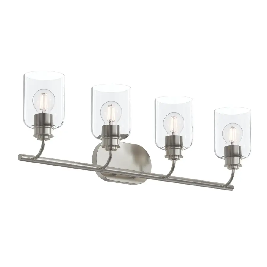 Elegant Four-Light Vanity Fixture with Transitional Appeal - Image 3