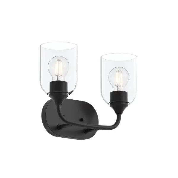 Classic Two-Light Vanity with Timeless Brushed Nickel Finish - Image 1