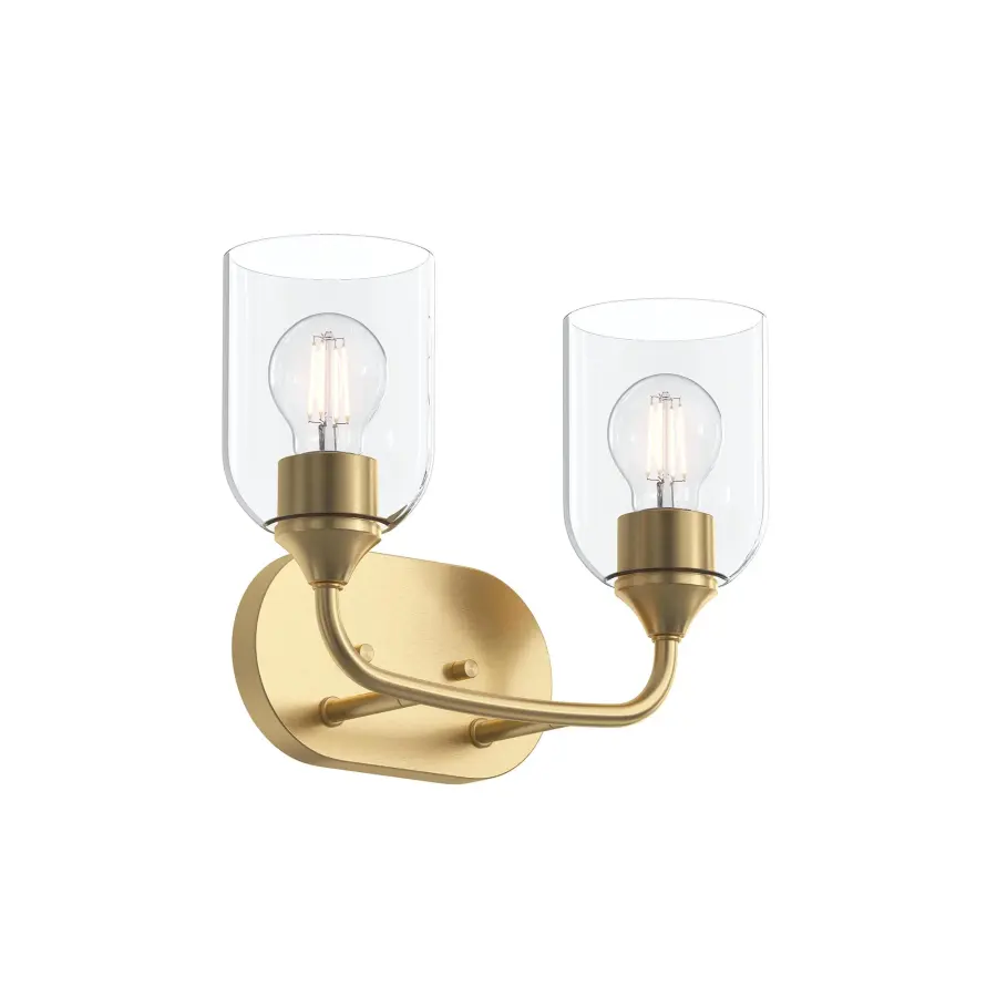 Classic Two-Light Vanity with Timeless Brushed Nickel Finish - Image 2