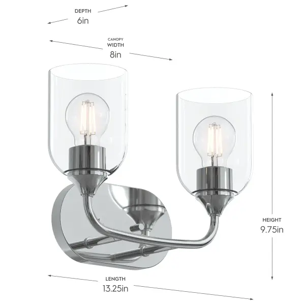 Ilia Two-Light Bath & Vanity - Image 21