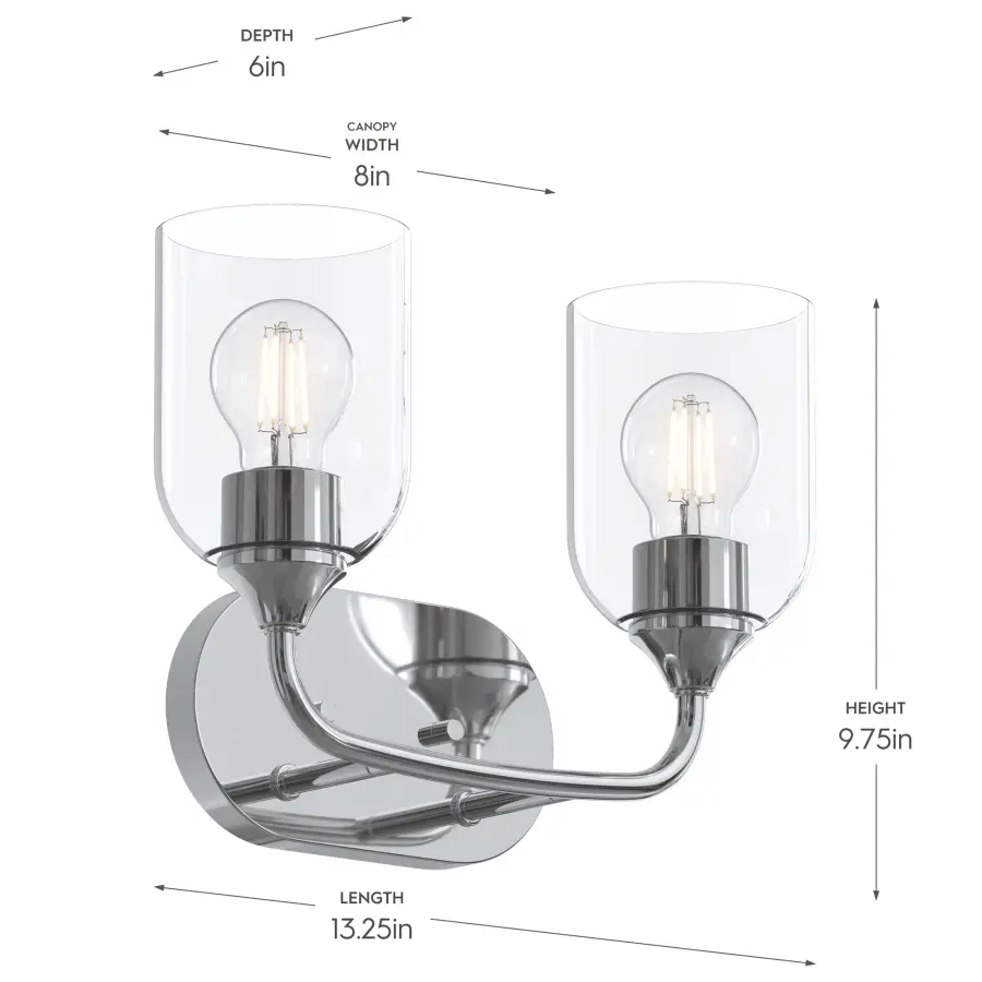 Ilia Two-Light Bath & Vanity - Image 21