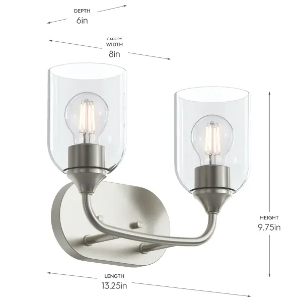 Ilia Two-Light Bath & Vanity - Image 29