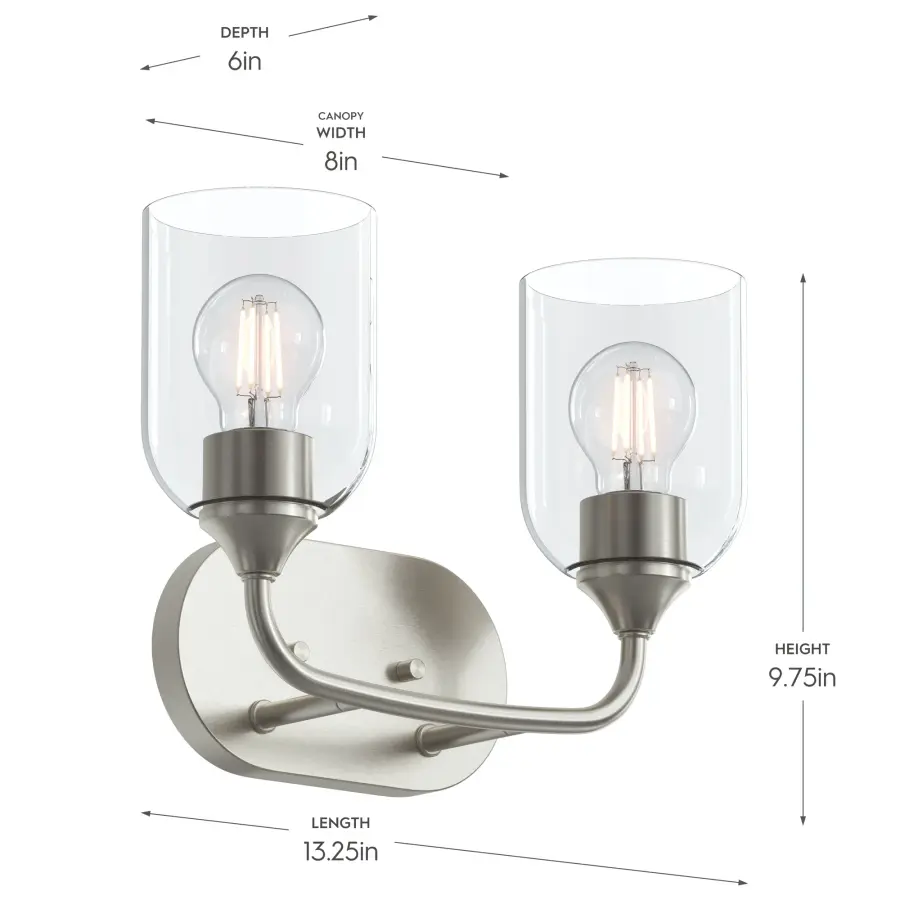 Ilia Two-Light Bath & Vanity - Image 29