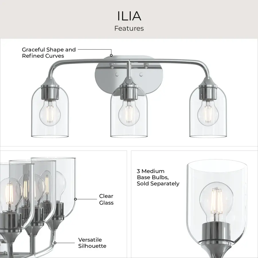 Ilia Three-Light Bath & Vanity - Image 15