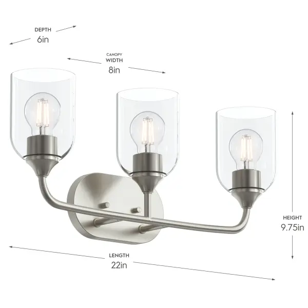 Ilia Three-Light Bath & Vanity - Image 25